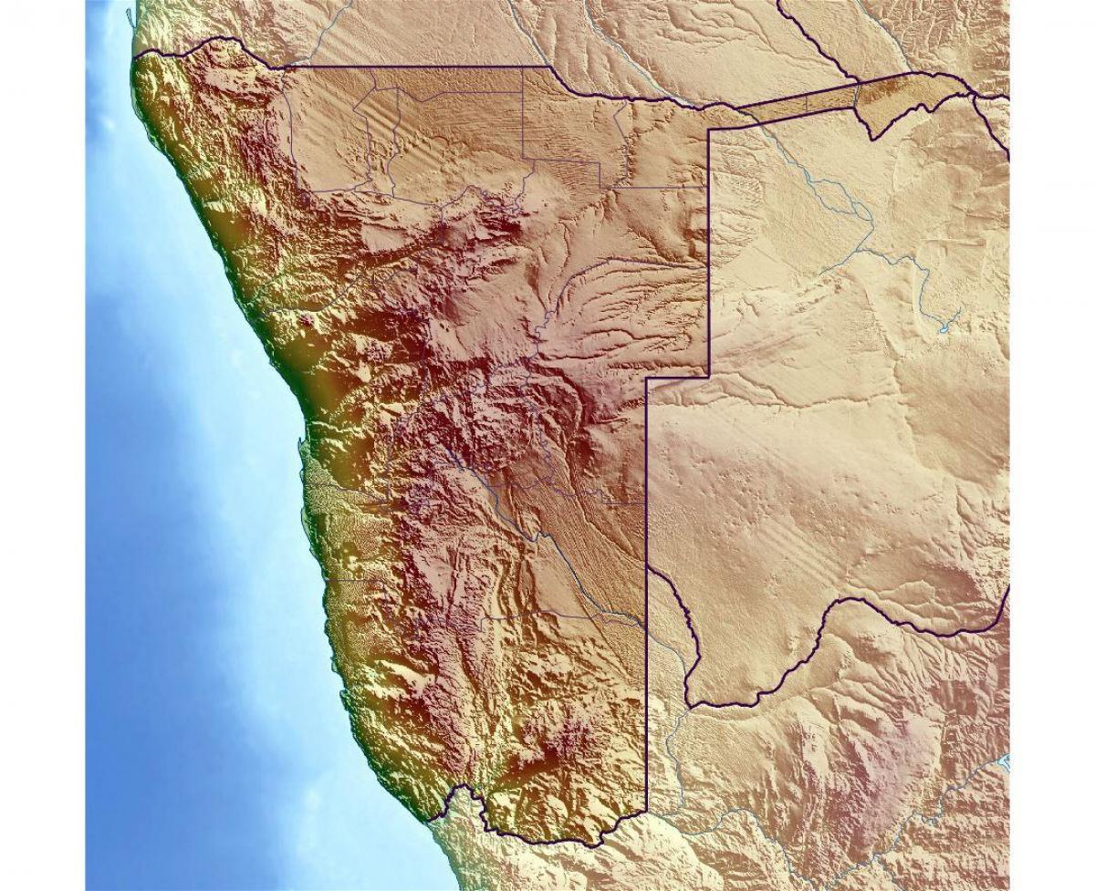 Mapy topograficzne Namibii